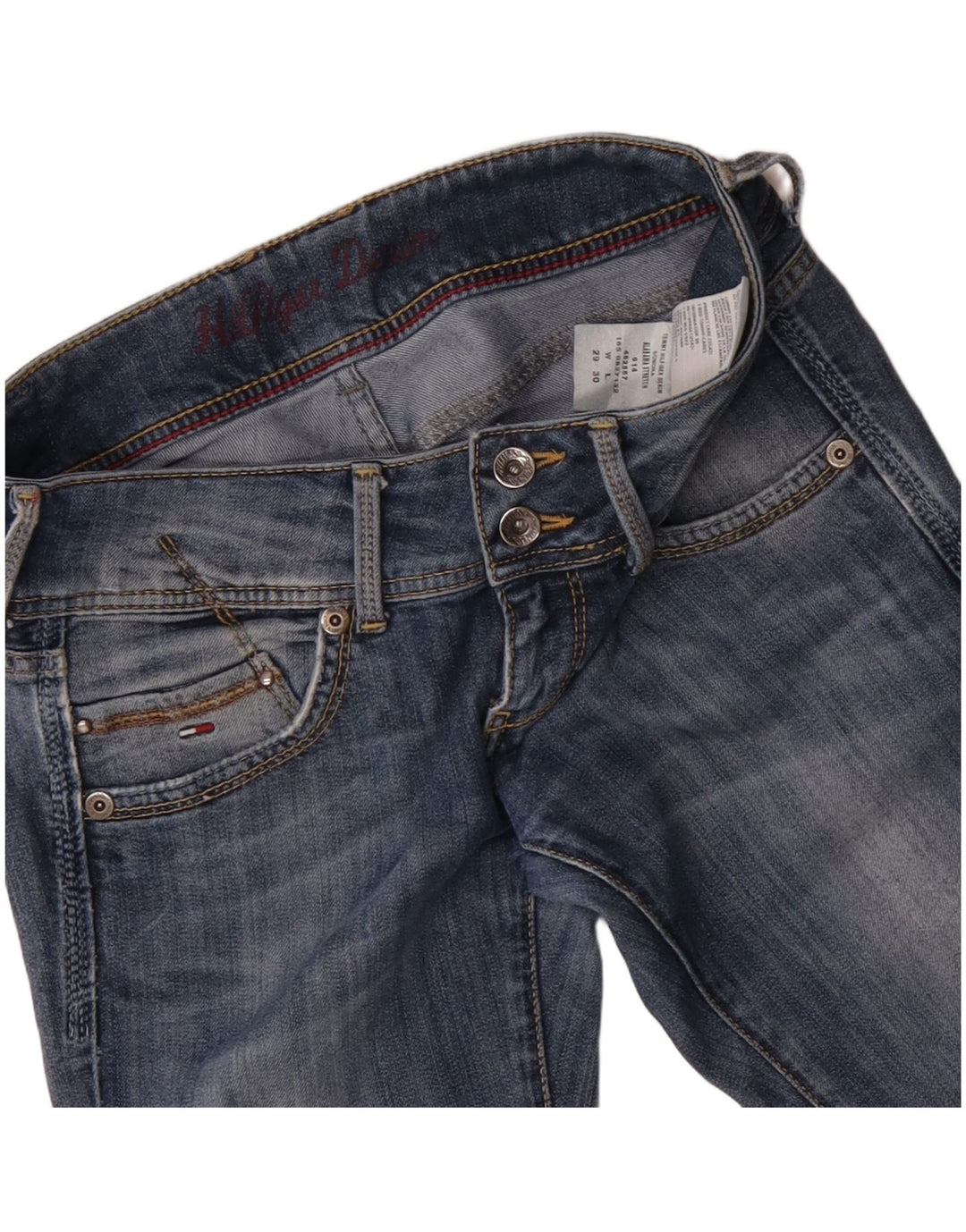 Jeans slim feminino TOMMY HILFIGER W29 L30 algodão azul