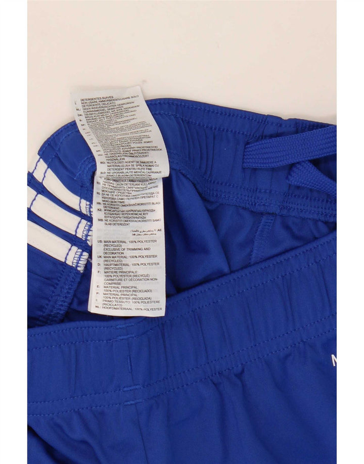 Shorts esportivos Adidas Aeroready para meninos 9-10 anos azul poliéster