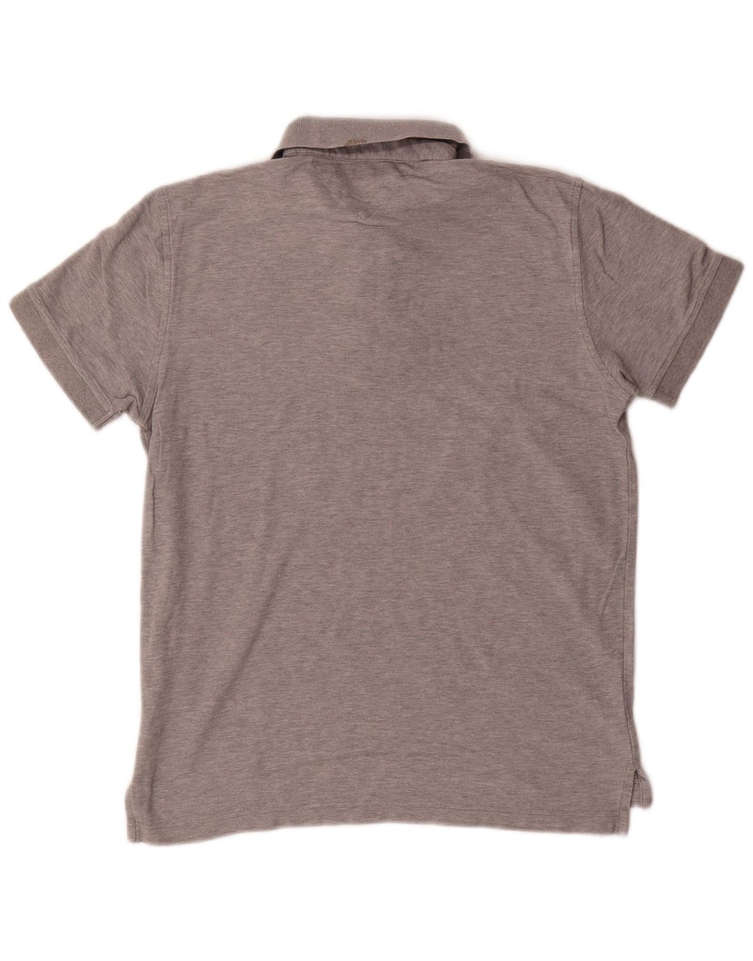 Camisa polo masculina TOMMY HILFIGER regular fit algodão cinza médio