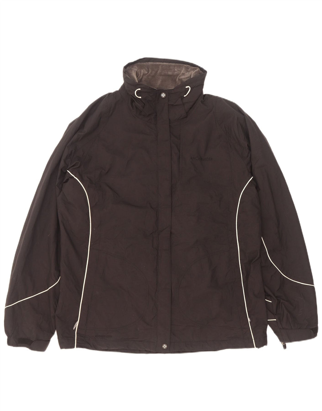 Jaqueta de chuva feminina Columbia UK 16 grande nylon preto