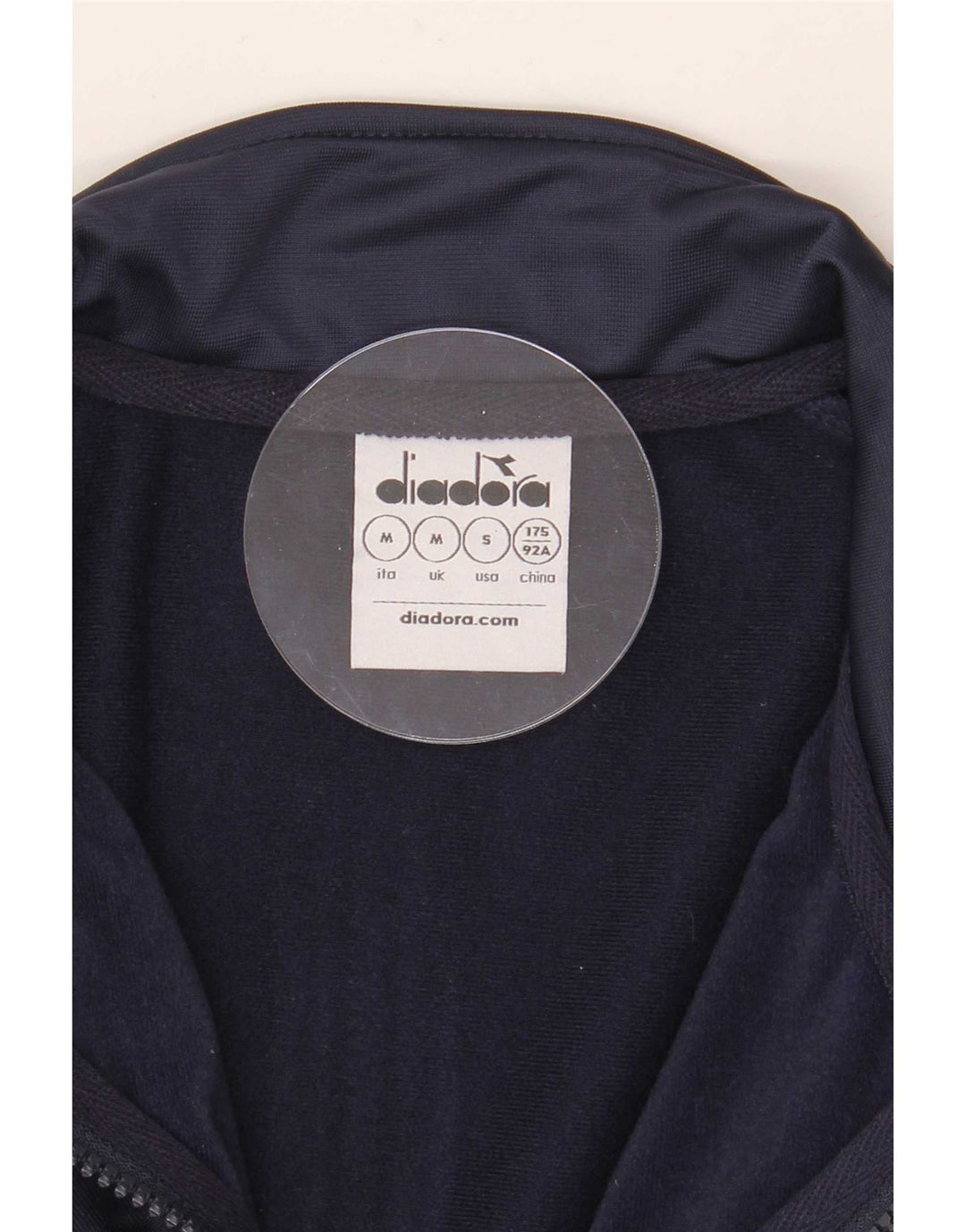 Diadora Mens Graphic Tracksuit Top Jacket Médio Azul Marinho Colorblock