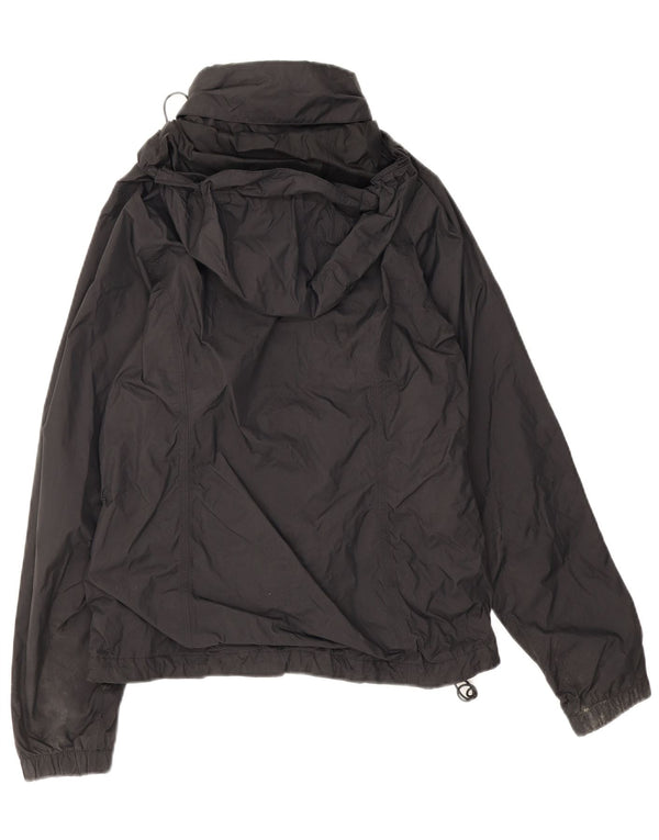 Jaqueta de chuva feminina com capuz The North Face UK 10 pequena nylon preta