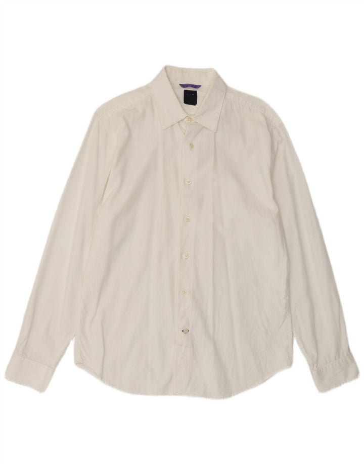 Camisa masculina GAP tamanho 15 1/2 algodão branco médio