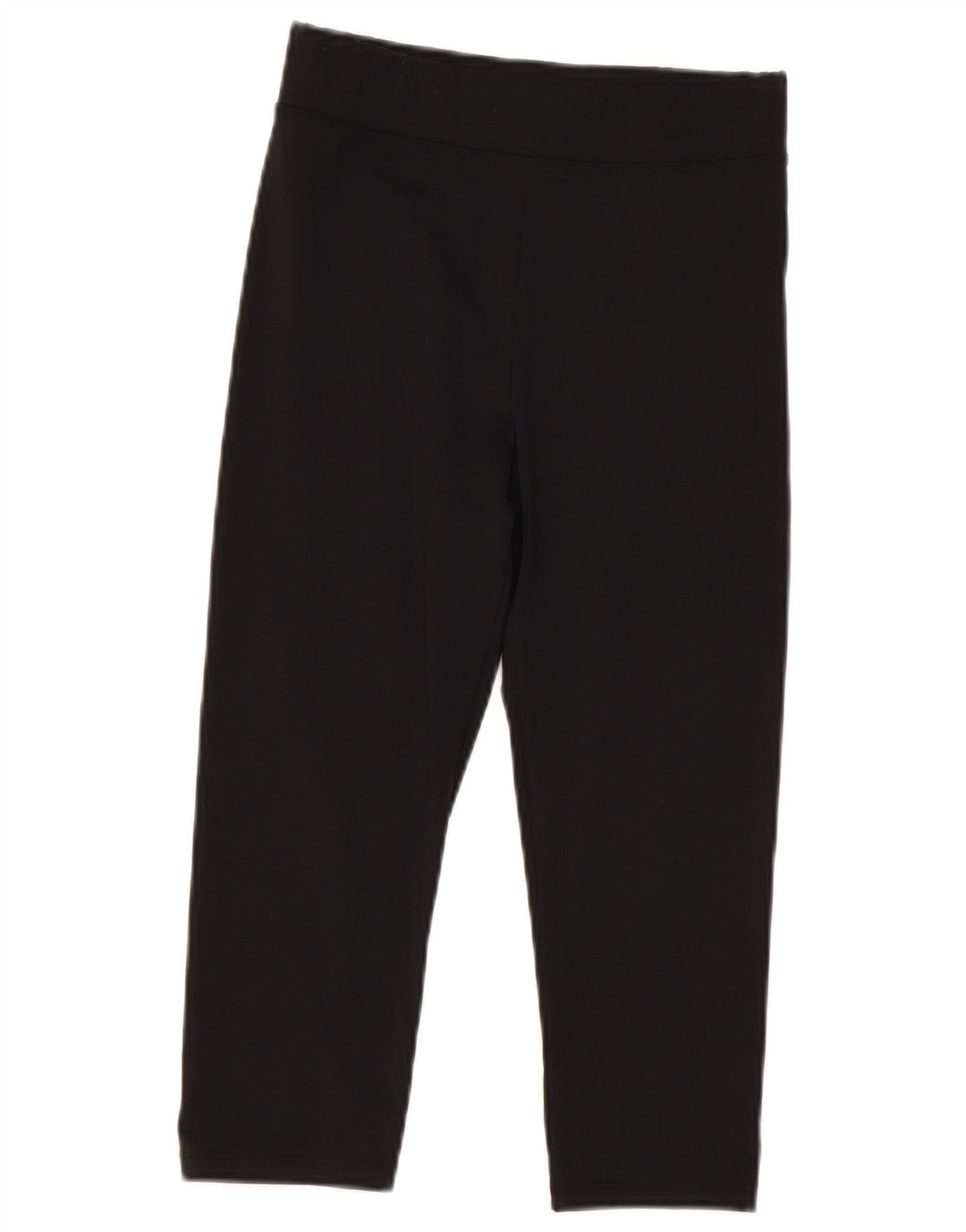 Leggings femininas capri de cintura alta Marks & Spencer UK 8 poliéster preto pequeno