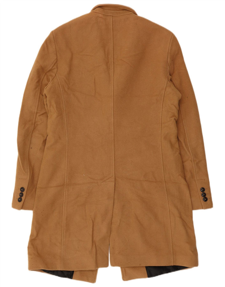 Sobretudo masculino Zara UK 38 lã bege médio