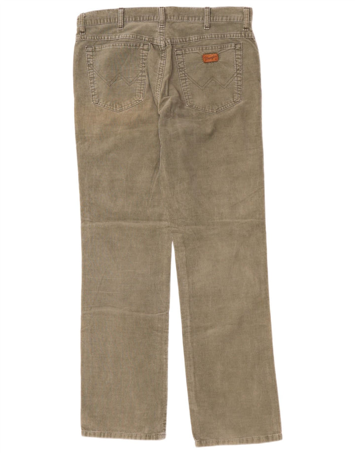 Calça masculina de veludo cotelê WRANGLER Alaska W34 L34 algodão cáqui