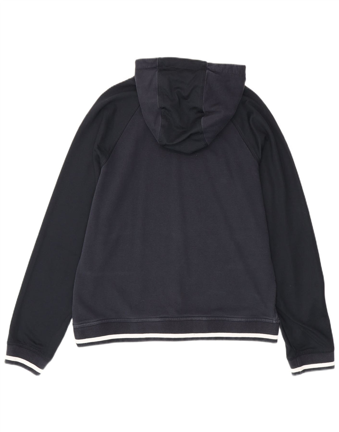 ARMANI EXCHANGE Suéter com capuz gráfico masculino grande algodão azul marinho