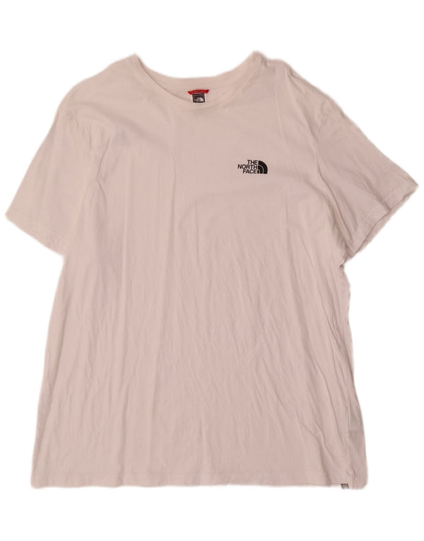 Camiseta gráfica masculina The North Face 2XL algodão branco