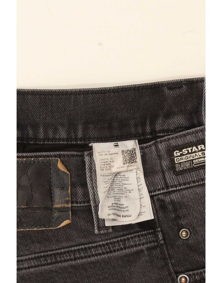 Jeans retos masculinos G-Star W30 L32 algodão cinza