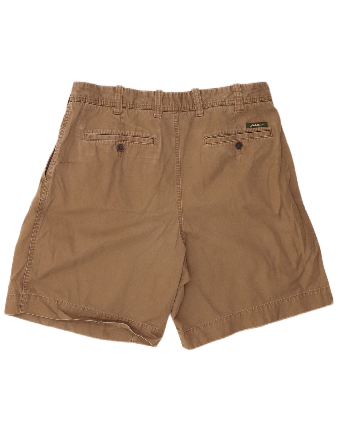 Eddie Bauer Mens Pegged Chino Shorts W36 Grande Algodão Marrom