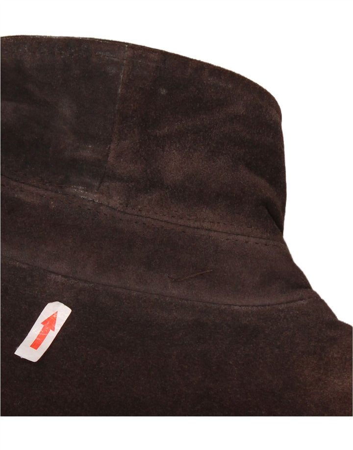 Jaqueta masculina de camurça Conbipel IT 54 XL couro marrom