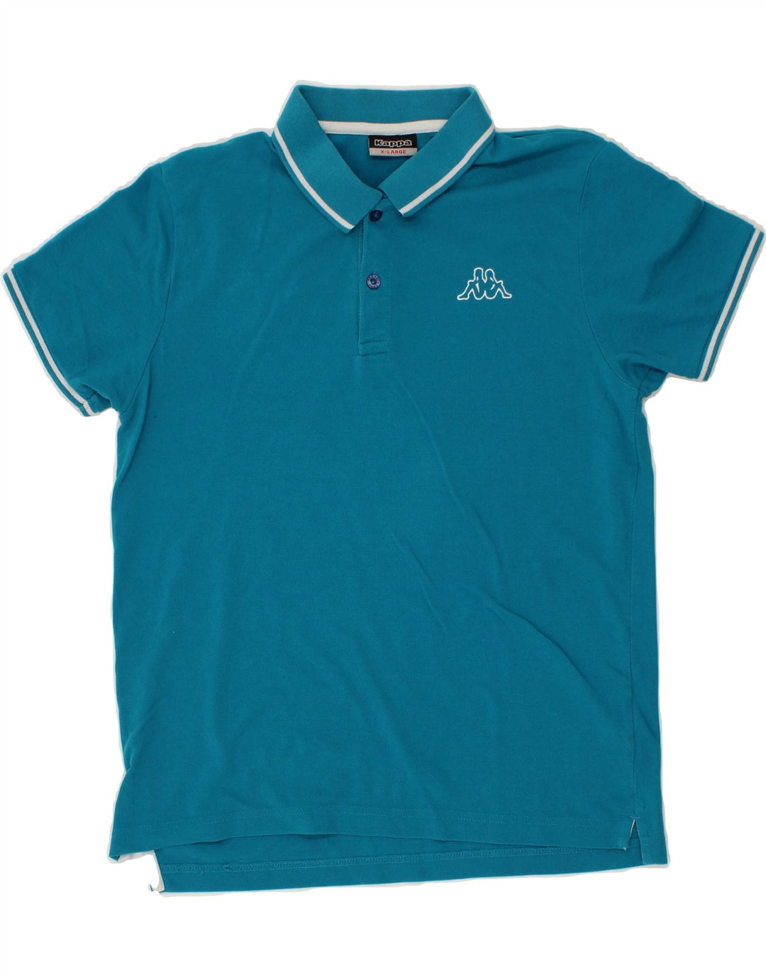 KAPPA Mens Polo Shirt XL Blue Cotton Vintage Kappa and Second-Hand Kappa from Messina Hembry 