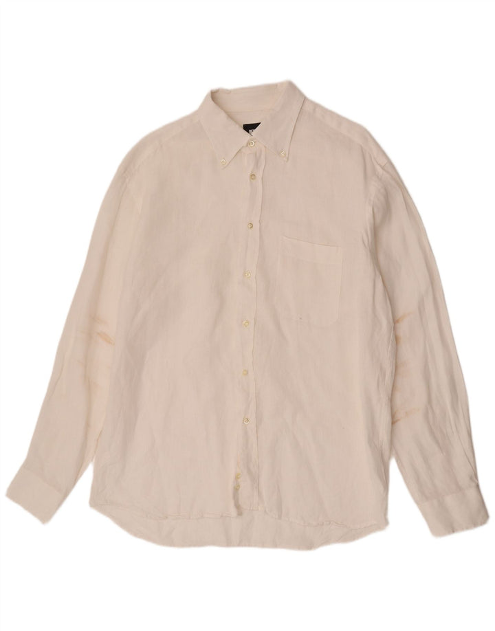 Camisa masculina Roccobarocco grande branca