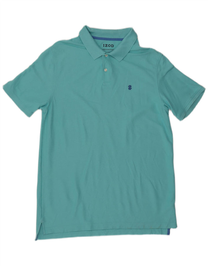 Camisa polo masculina IZOD grande algodão turquesa