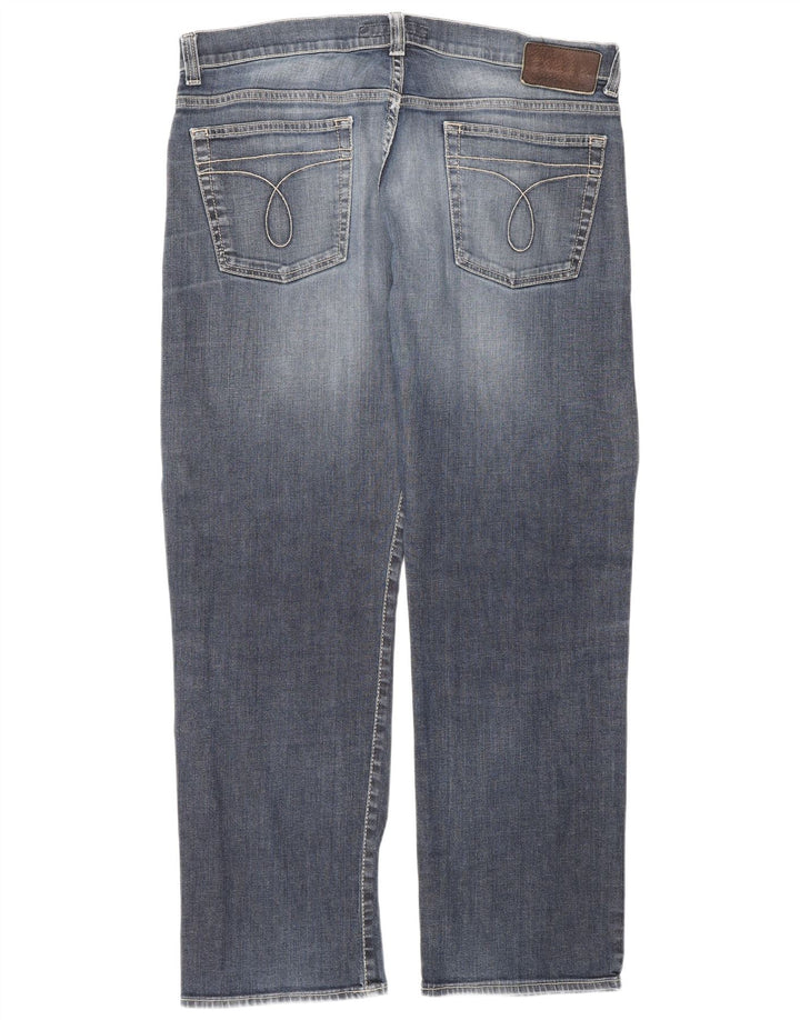 Calça jeans reta masculina Calvin Klein W36 L31 azul