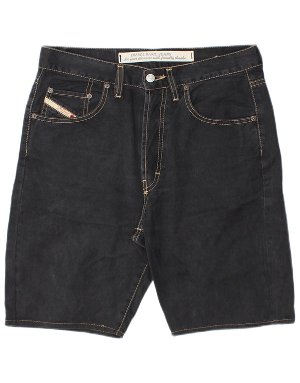 Shorts jeans masculino DIESEL W32 algodão preto médio