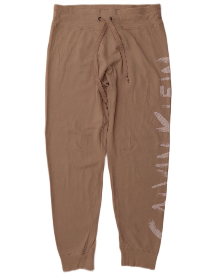 Calvin Klein Calça de treino feminina Joggers Reino Unido 12 algodão marrom médio
