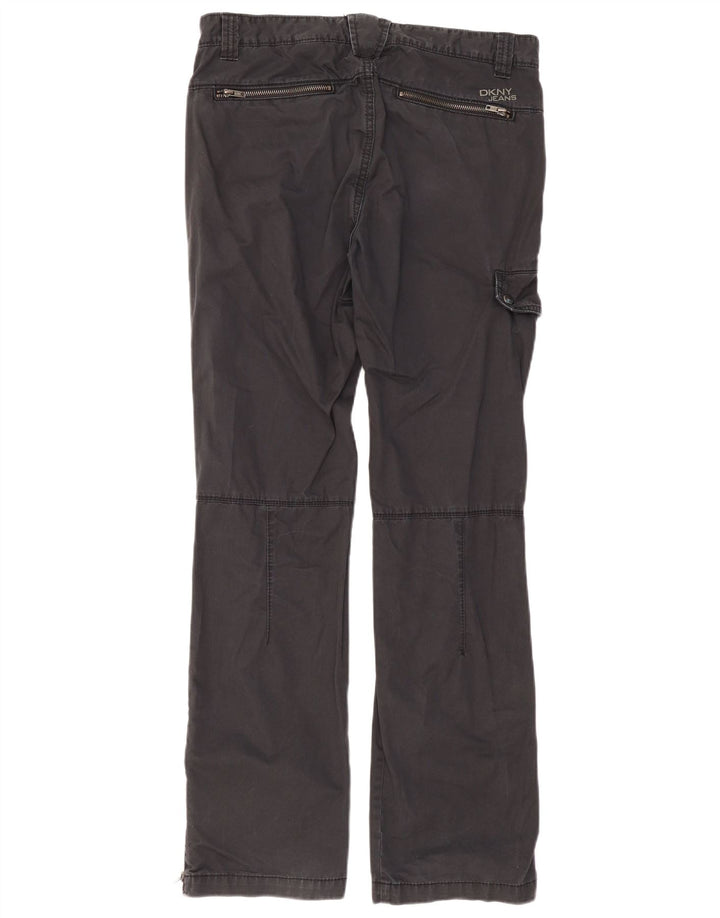Calça cargo reta masculina Dkny W32 L32 algodão preto