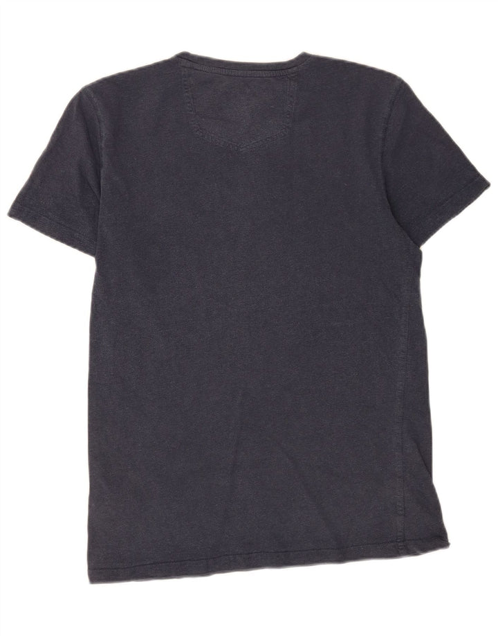 Camiseta masculina Fat Face Top XS Azul Marinho Algodão