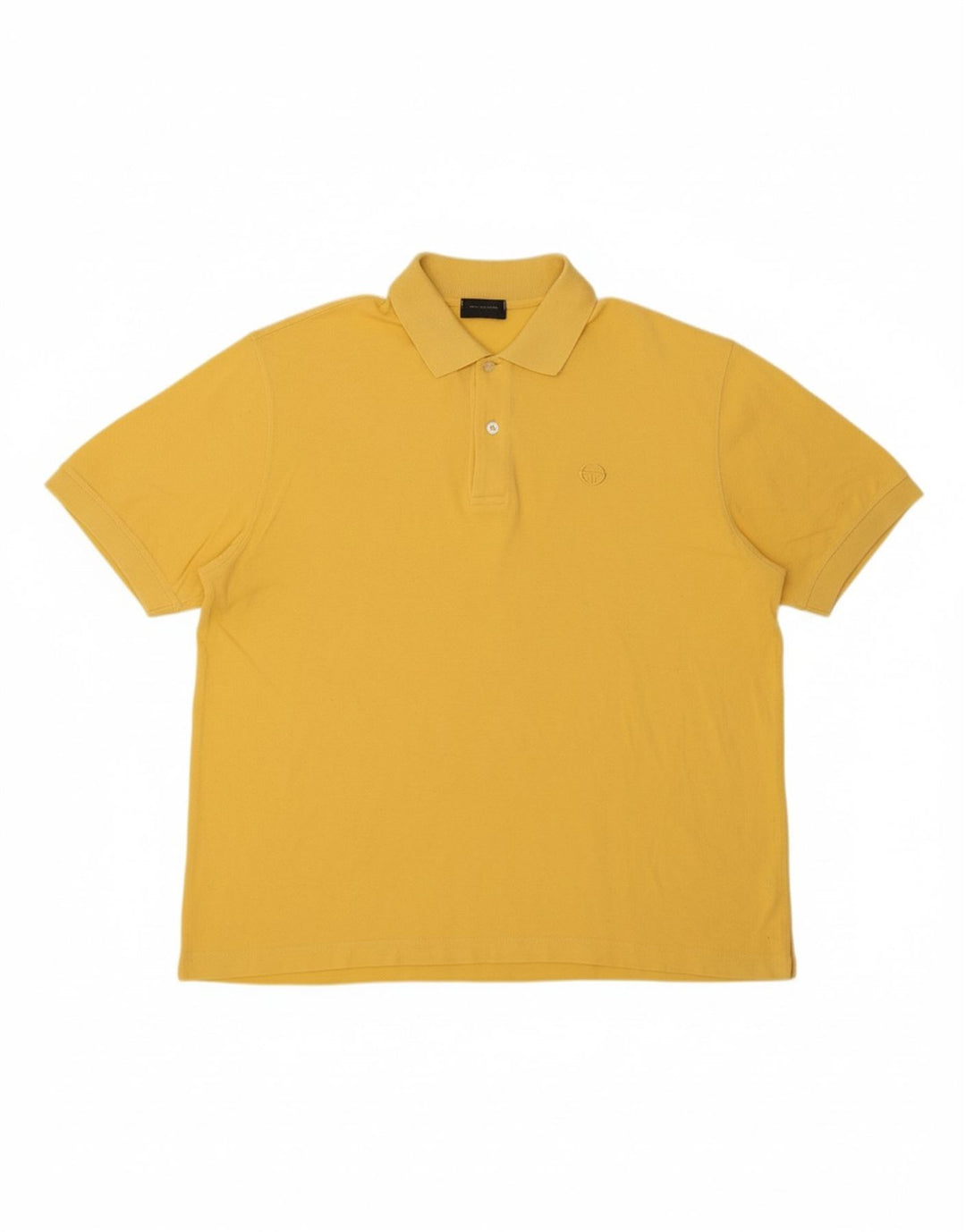 SERGIO TACCHINI Polo masculino IT 50 algodão amarelo médio