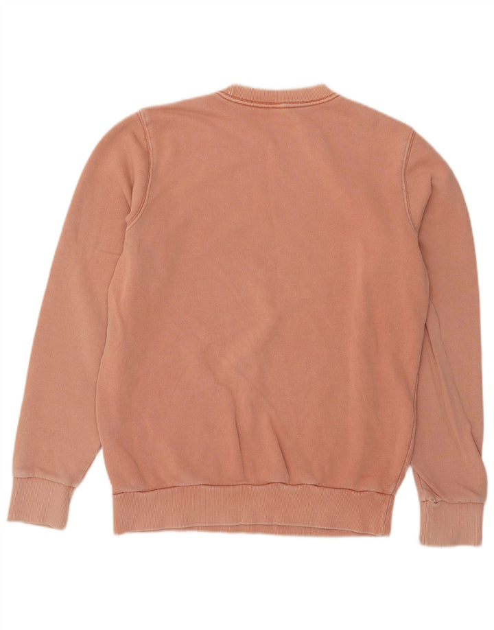 Reebok Mens Moletom Jumper Pequeno Algodão Rosa