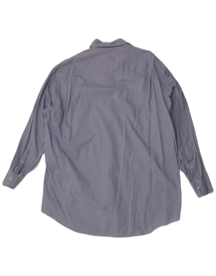 Camisa masculina Nautica tamanho 16 1/2 grande algodão xadrez azul