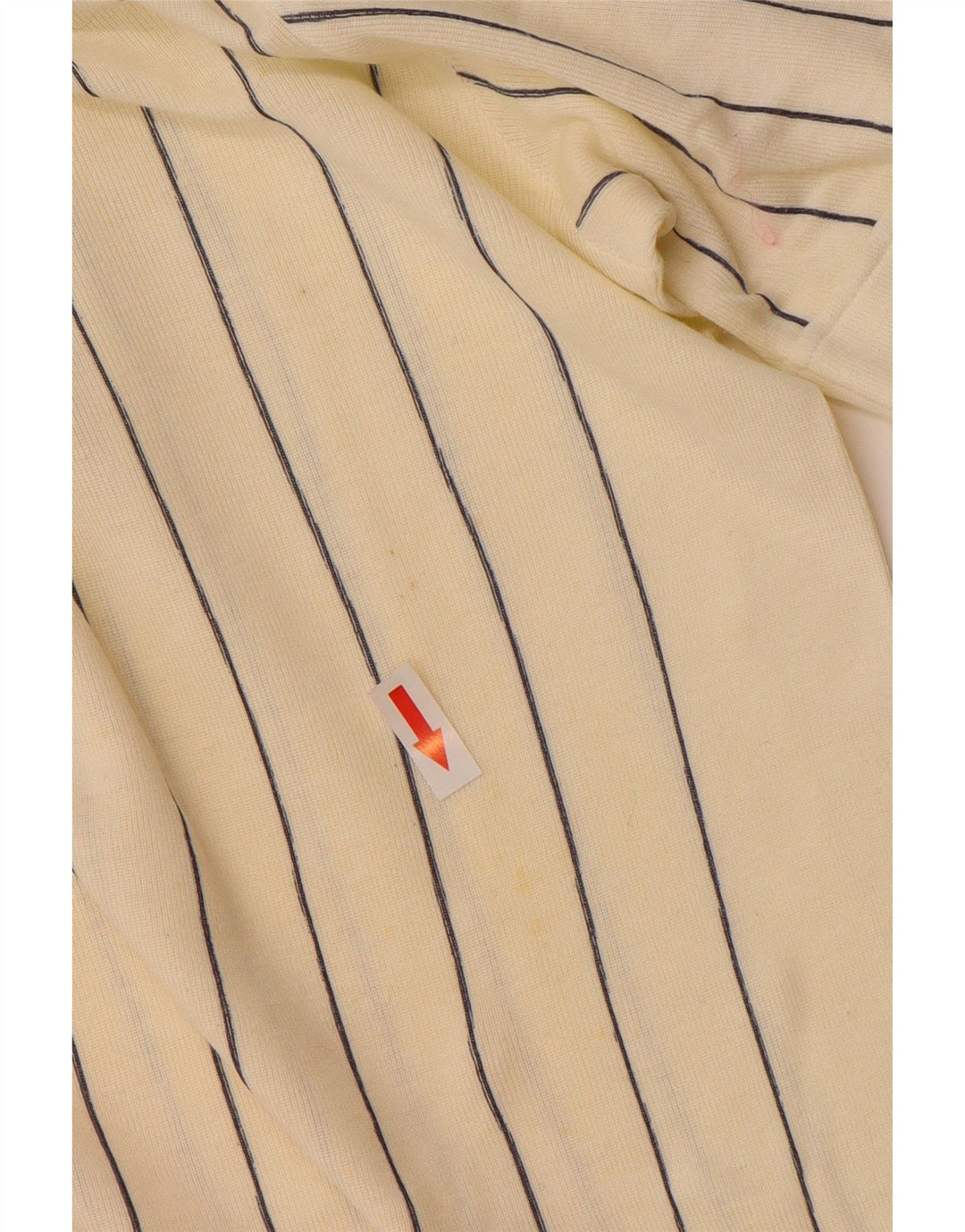 Fila Mens Rugby Polo Shirt IT 46 Pequeno Algodão Listrado Branco