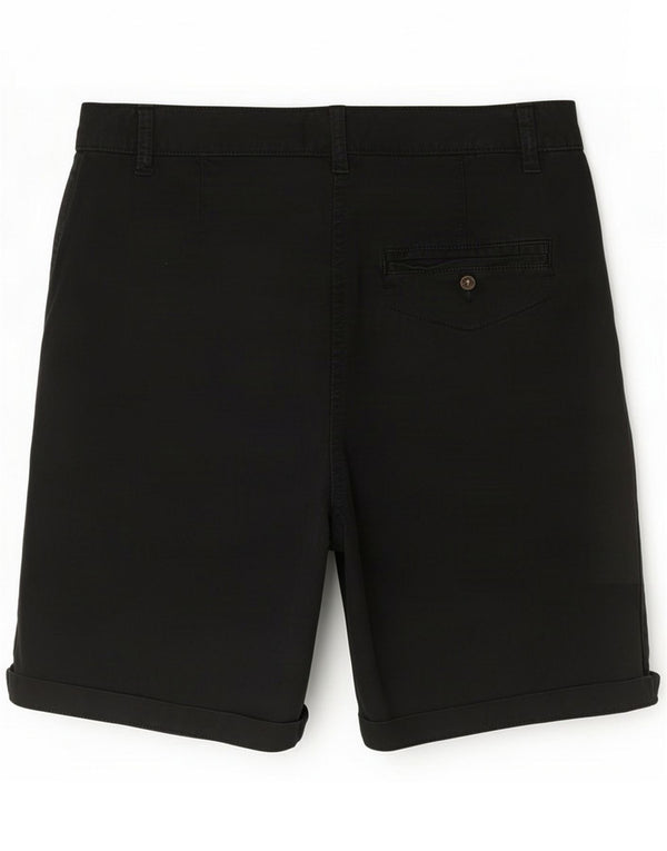 Marks & Spencer Womens Chino Shorts UK 12 Médio W34 Algodão Preto