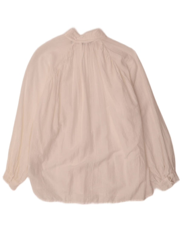 Camisa oversized feminina PEPE Jeans UK 14 médio algodão branco