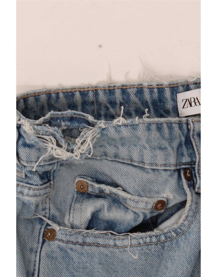 Calça jeans reta feminina Zara EU 40 médio W30 L30 azul