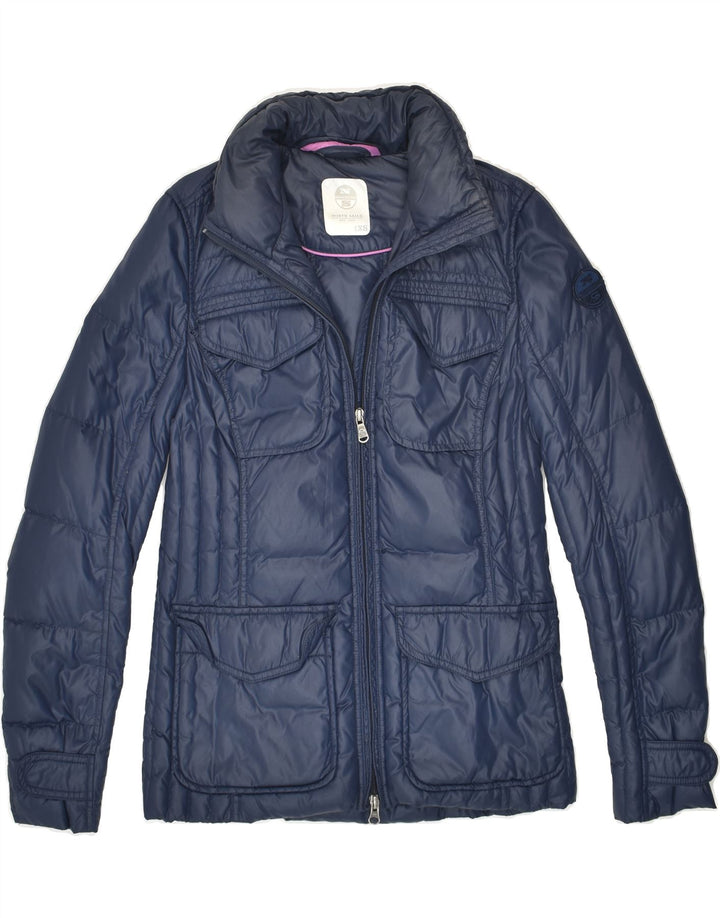 Jaqueta acolchoada feminina NORTH SAILS UK 6 XS azul marinho poliéster