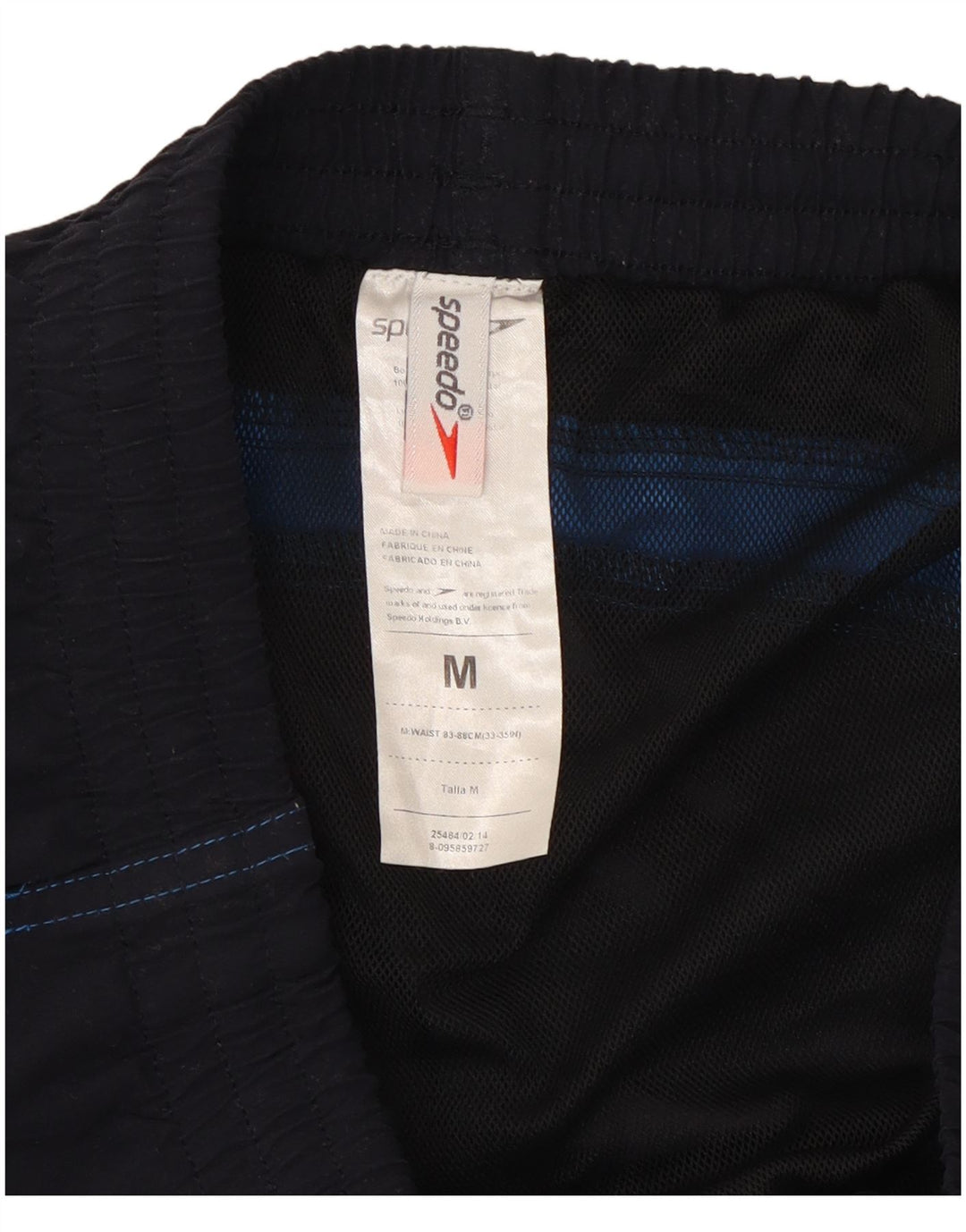 Shorts de natação masculino Speedo médio azul marinho Colourblock poliéster