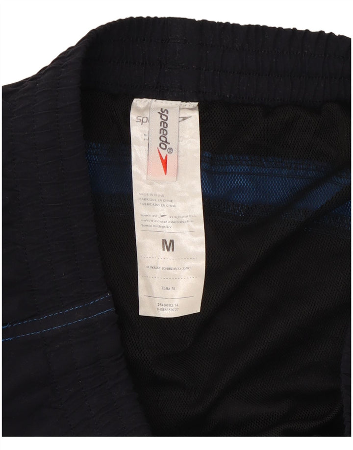 Shorts de natação masculino Speedo médio azul marinho Colourblock poliéster