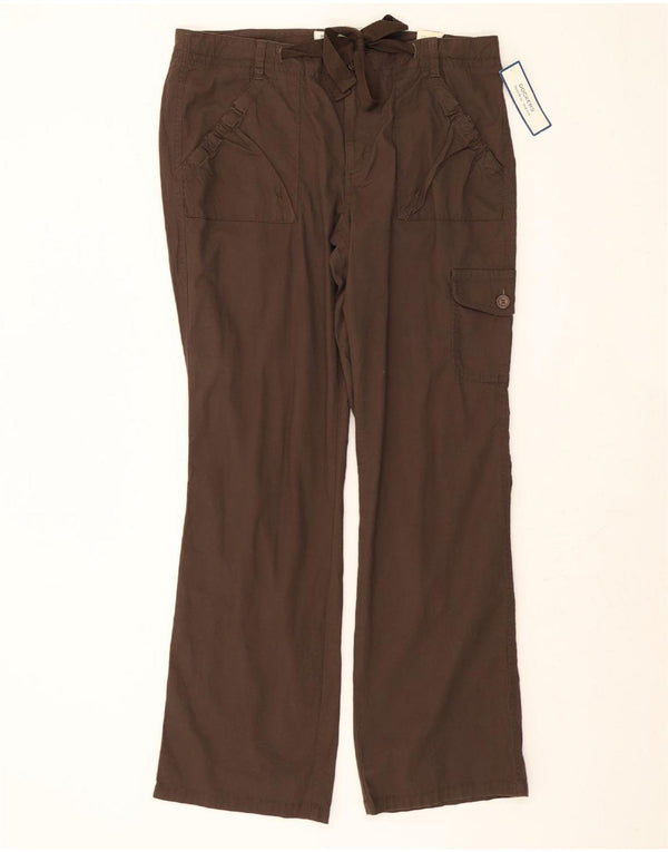Calça cargo feminina DOCKERS Favorite Fit US 12 grande W34 L32 marrom