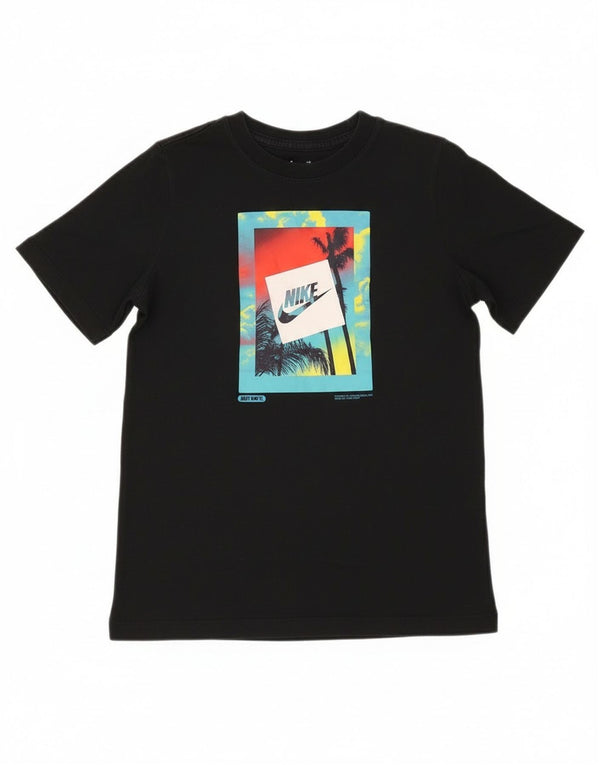 Camiseta Nike Boys Graphic Top 12-13 anos grande algodão preto
