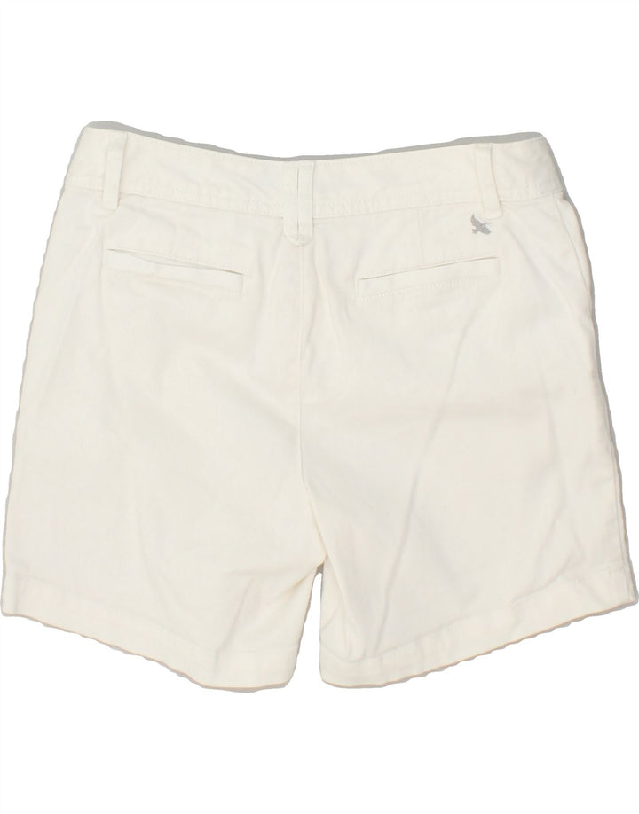 EDDIE BAUER Womens Chino Shorts US 2 XS W28 White Cotton | Vintage Eddie Bauer | Thrift | Second-Hand Eddie Bauer | Used Clothing | Messina Hembry 