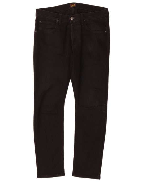Lee Mens Luke Tapered Jeans Slim W32 L30 Algodão Preto