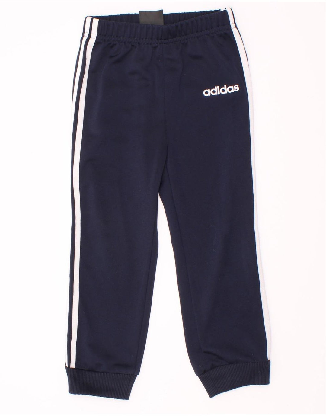Adidas meninos calças de treino joggers 2-3 anos azul marinho poliéster