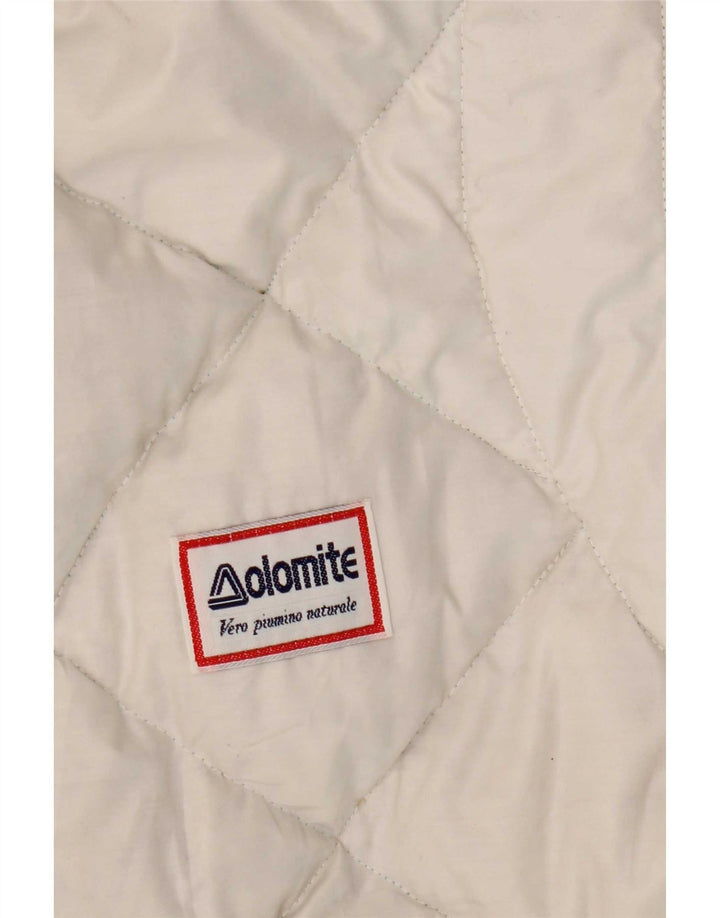 Jaqueta acolchoada reversível com capuz masculina Dolomite UK 36 poliéster branco pequeno
