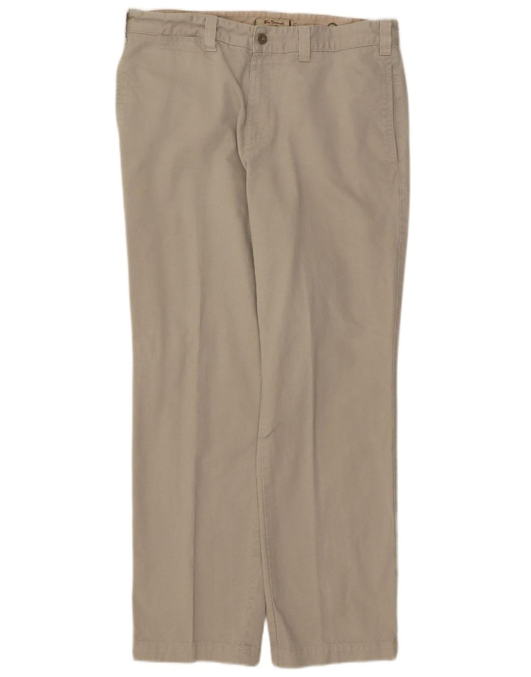Calça chino reta masculina BEN SHERMAN W36 L32 algodão verde