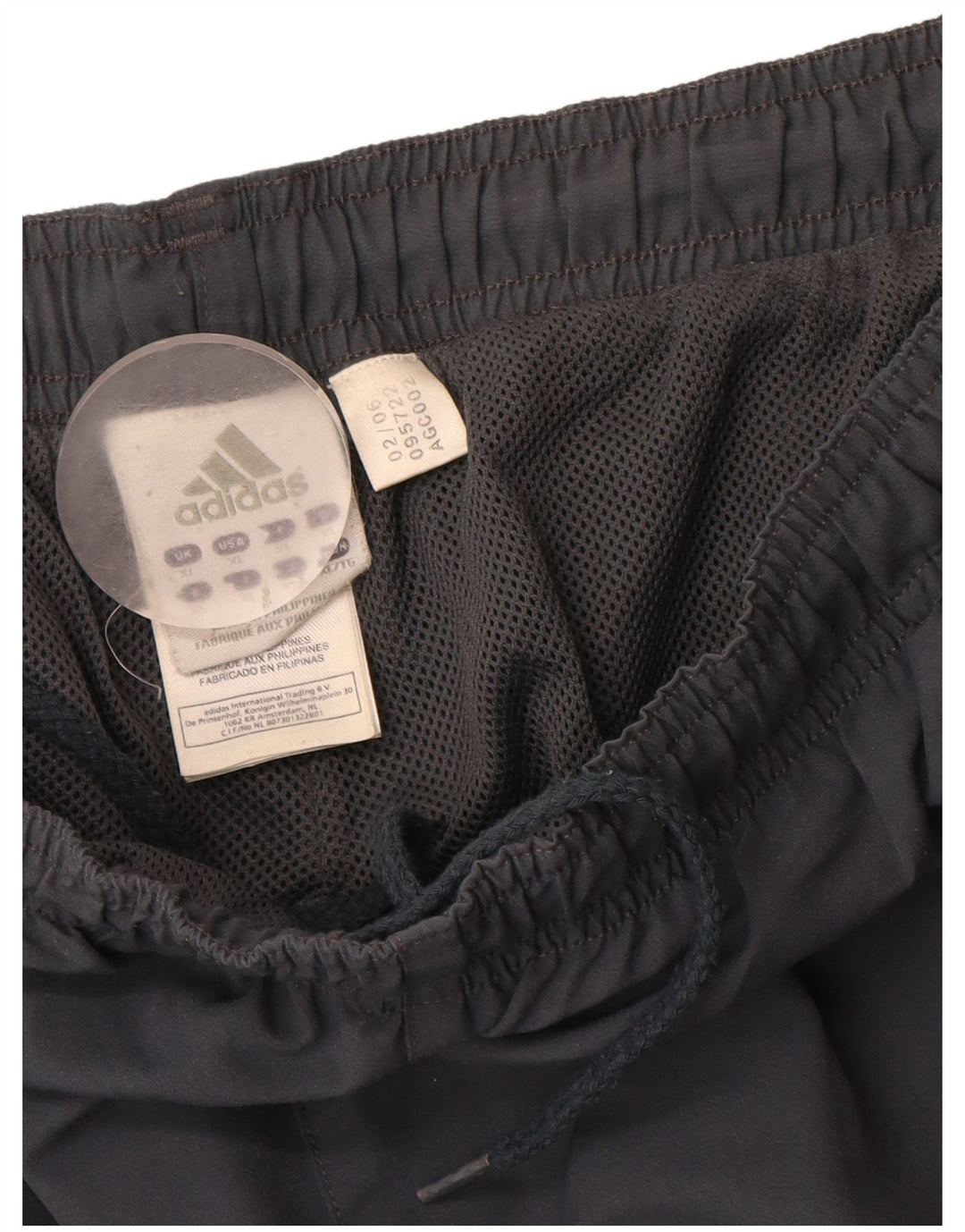 Calças de treino masculinas ADIDAS XL azul marinho poliéster