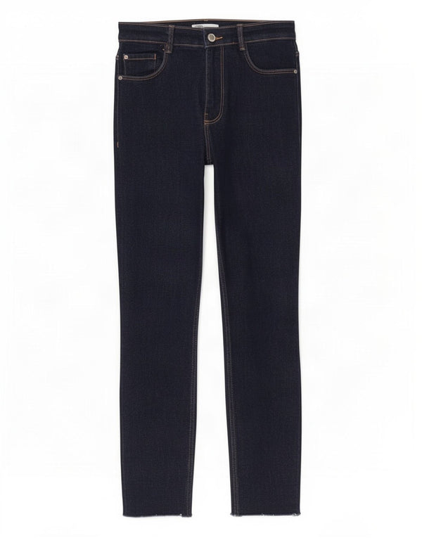 Calça Jeans Slim Feminina Zara EU 36 XS W26 L26 Azul Marinho