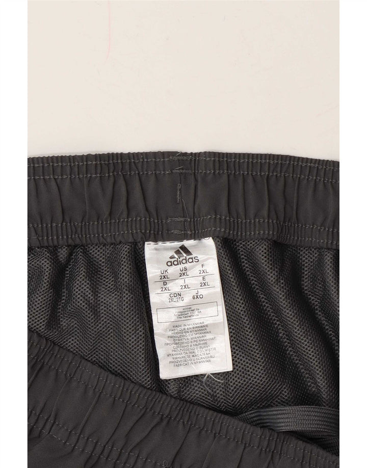 Shorts esportivos masculinos Adidas 2XL poliéster cinza