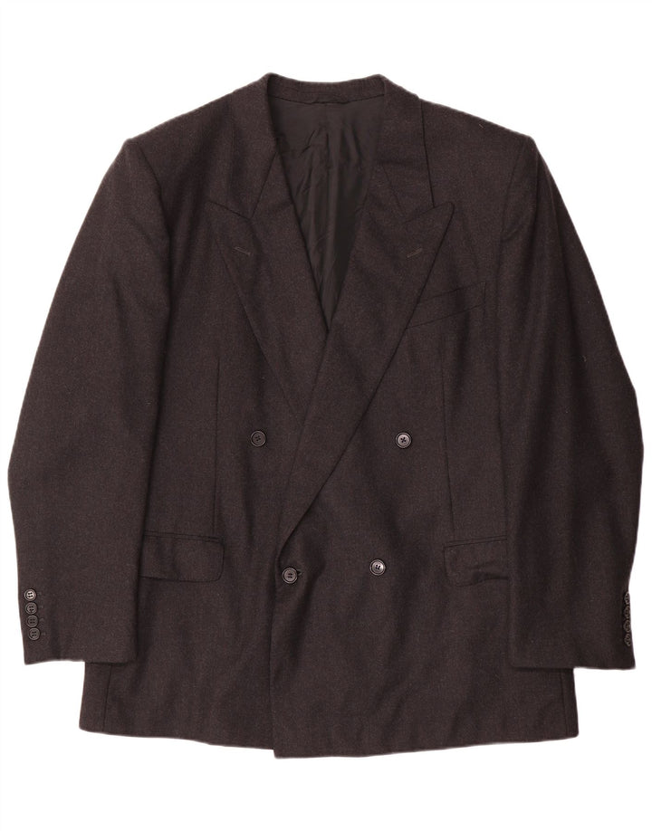 Jaqueta blazer masculina Redaelli com peito duplo IT 56 3XL lã cinza