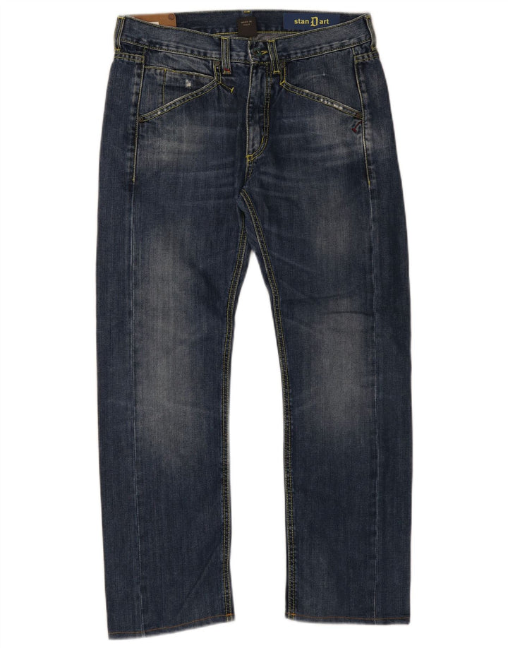 Dondup Masculino Padrão Straight Jeans W32 L28 Azul Marinho