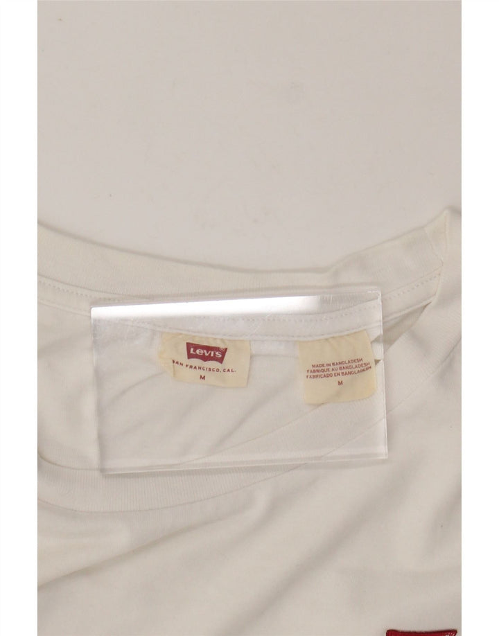 Camiseta feminina LEVI'S UK 14 médio branco