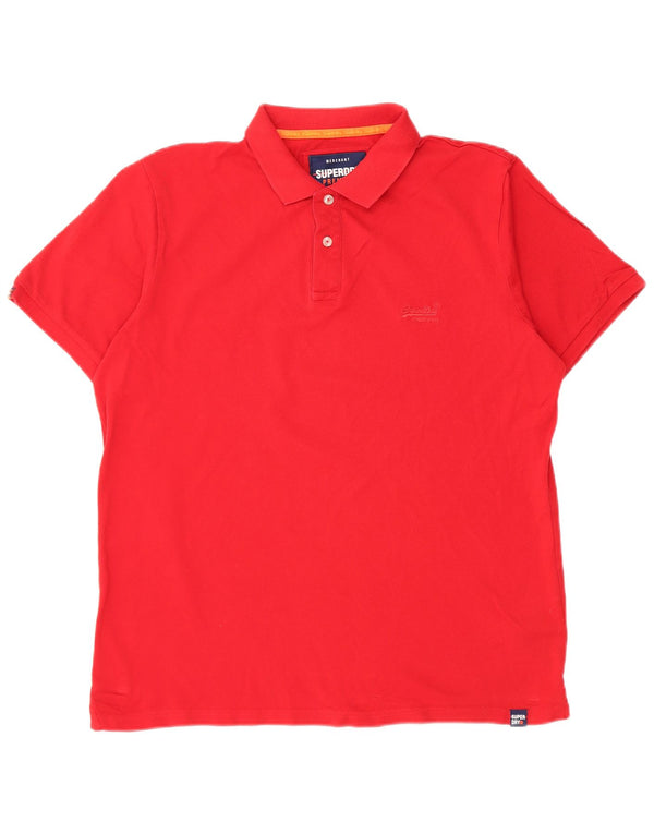 Camisa polo masculina Superdry 2XL algodão vermelho