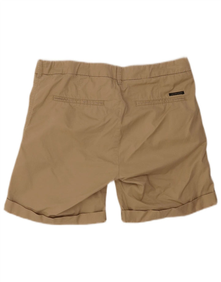 Shorts Chino feminino Maison Scotch W28 algodão bege médio