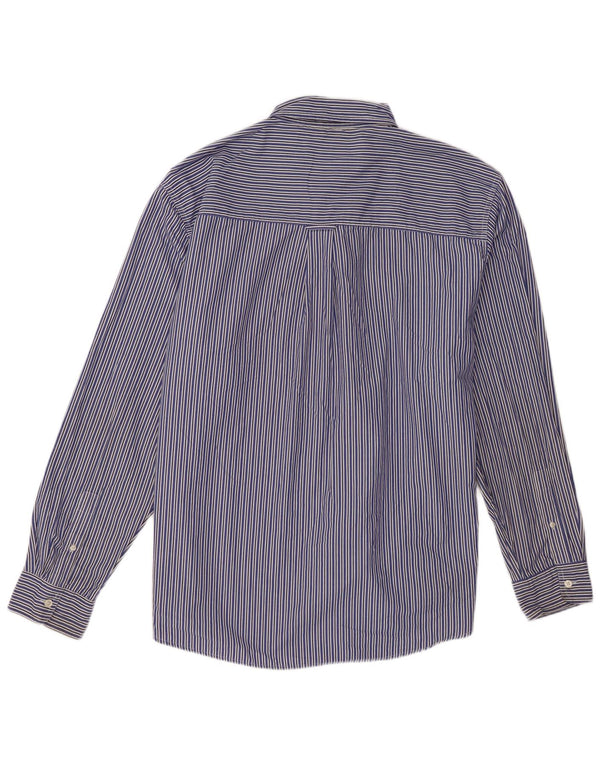 Camisa masculina Chaps 2XL algodão listrado azul