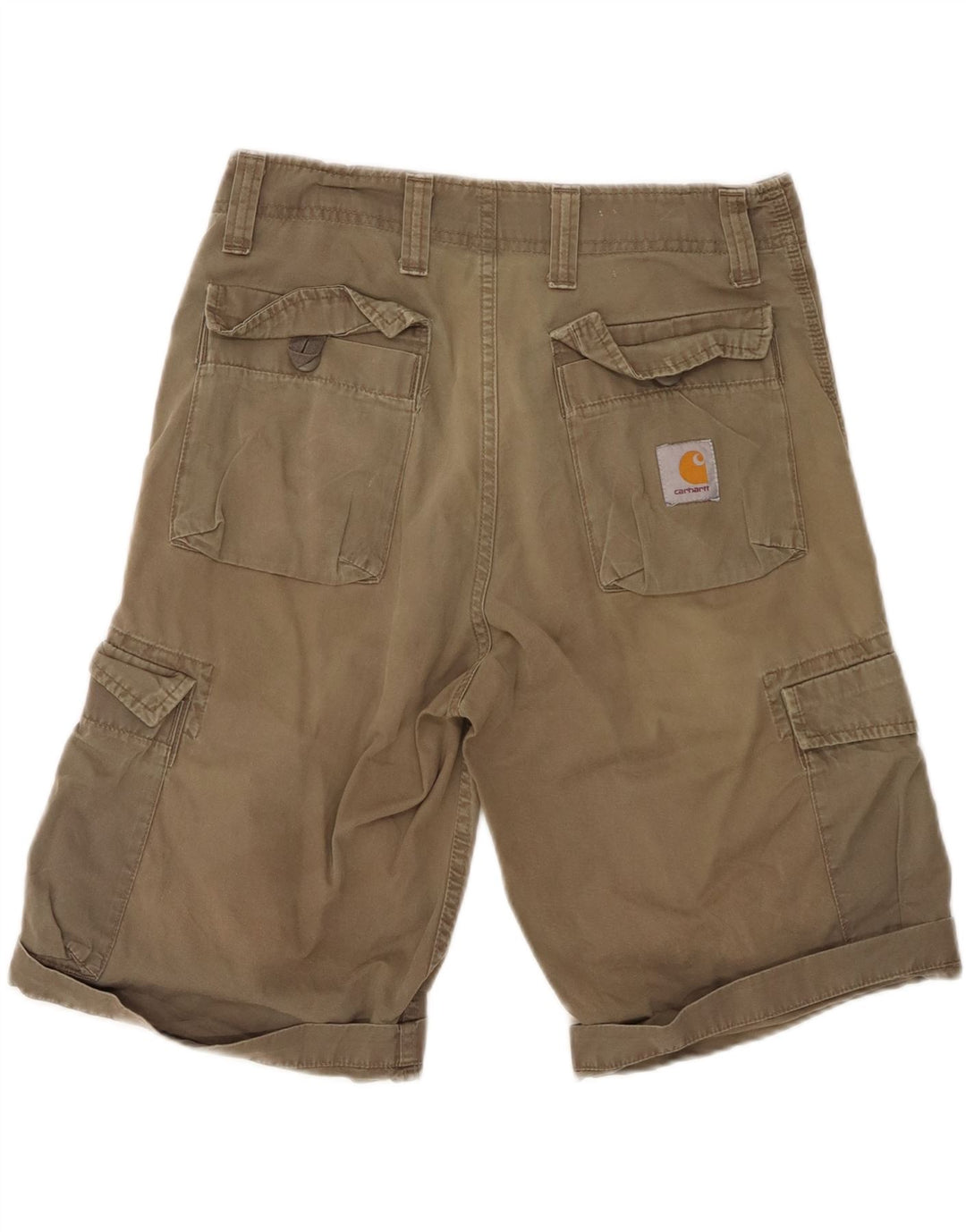 Shorts cargo masculino CARHARTT W30 algodão cáqui médio